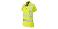 Pippacott ISO 20471 Cl 2 Coolviz Plus Ladies Polo Shirt HV Yellow